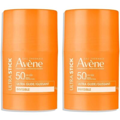 Avene Ultra Stick Invisible SPF 50 x2 2x45 g Stifte Avene Ultra Stick Invisible SPF 50 x2 2x45 g Stifte