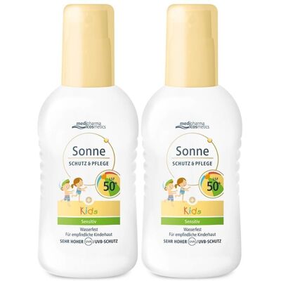 medipharma cosmetics Sonne Schutz & Pflege Spray Kids LSF 50+ x2 2x200 ml medipharma cosmetics Sonne Schutz & Pflege Spray Kids LSF 50+ x2 2x200 ml