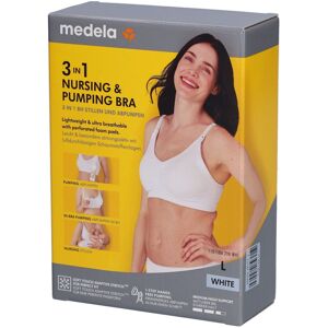 Medela 3in1 nursing & pumping BH L weiß 1 St Bustier Medela 3in1 nursing & pumping BH L weiß 1 St Bustier