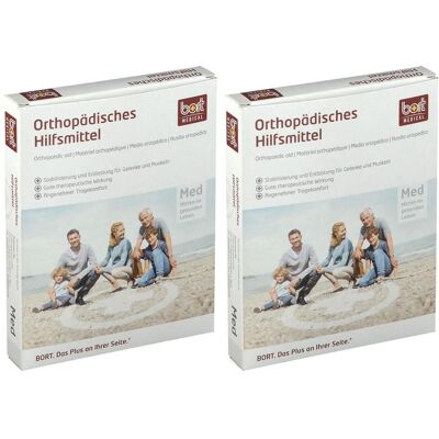 Bort Kniebandage XL schwarz x2 2x1 St Bandage(s) Bort Kniebandage XL schwarz x2 2x1 St Bandage(s)