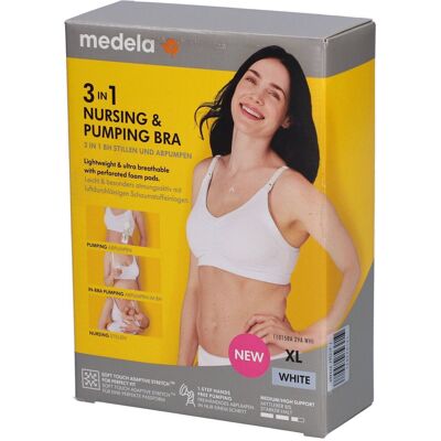 Medela 3in1 nursing & pumping BH XL weiß 1 St Bustier Medela 3in1 nursing & pumping BH XL weiß 1 St Bustier