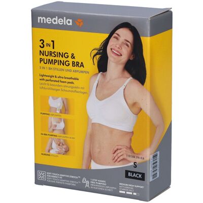 Medela 3in1 nursing & pumping BH S schwarz 1 St Bustier Medela 3in1 nursing & pumping BH S schwarz 1 St Bustier