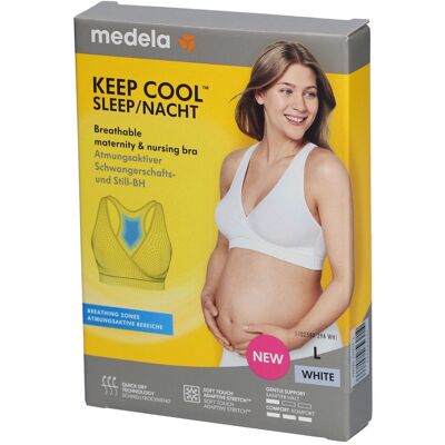 Medela Keep Cool Schlaf BH L weiß 1 St Bustier Medela Keep Cool Schlaf BH L weiß 1 St Bustier