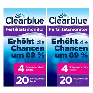 Clearblue Fertilitätsmonitor Teststäbchen 20+4 Doppelpack 2x24 St