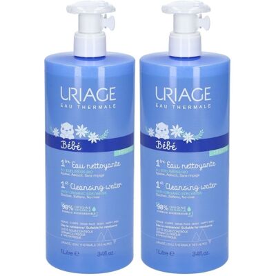 Uriage Baby 1st Cleansing Water with Organic Edelweiss x2 2x1 l Uriage Baby 1st Cleansing Water with Organic Edelweiss x2 2x1 l