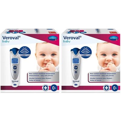 Veroval Baby Thermometer silber 2x 2x1 St Veroval Baby Thermometer silber 2x 2x1 St