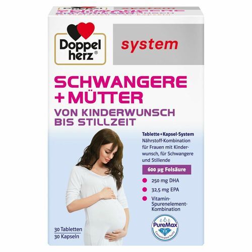 Doppelherz® system Schwangere + Mütter 30 St Tagesportionen Doppelherz® system Schwangere + Mütter 30 St Tagesportionen