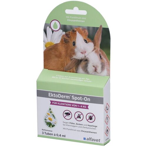 Ektoderm Spot-on f.Kleintiere bis 4 kg 3x0,4 ml Tube
