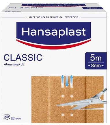 Hansaplast® Classic 5 m x 8 cm 1 St Pflaster