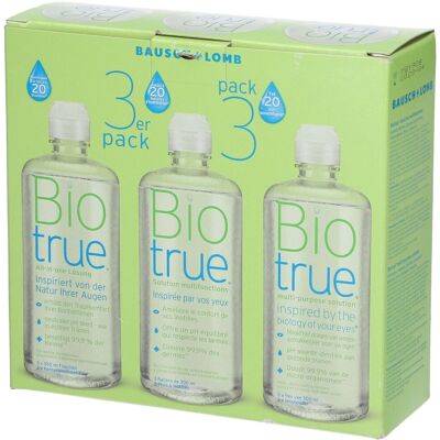 Bausch & Lomb Biotrue Multi Purpose 3x300ml 3x300 ml Lösung Bausch & Lomb Biotrue Multi Purpose 3x300ml 3x300 ml Lösung