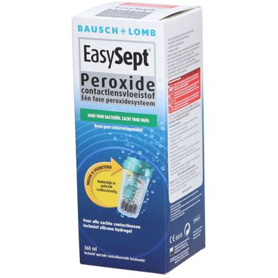 Bausch & Lomb Bausch + Lomb EasySept Peroxide Contactvloeistof 360 ml Liquidum Bausch & Lomb Bausch + Lomb EasySept Peroxide Contactvloeistof 360 ml Liquidum