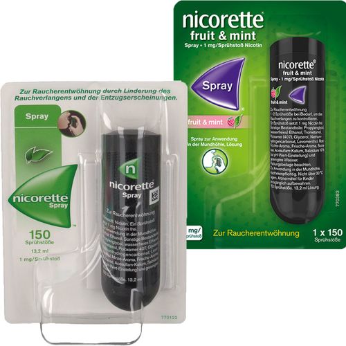 nicorette® Spray Set Classic-Mint & Fruit-Mint 2x13,2 ml Spray