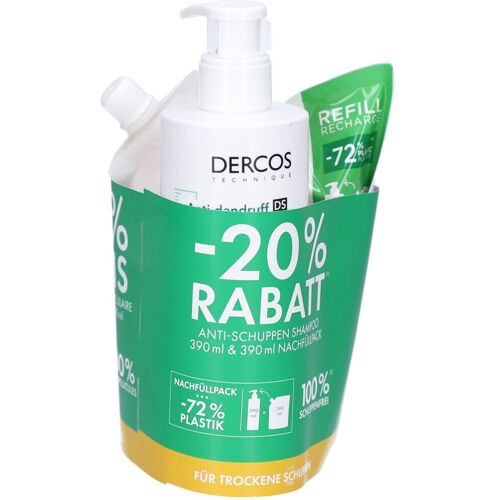 Vichy Dercos Anti-Schuppen Sha.trock.Kopfh.+NF Set 2x390 ml Shampoo