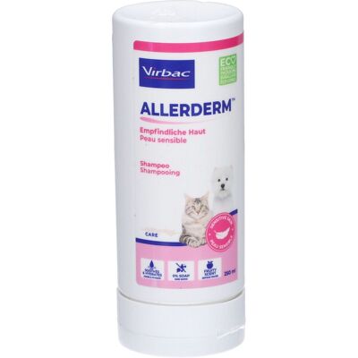 Virbac Allerderm Sensitive Skin - Sanftes, hypoallergenes Shampoo für Hunde & Katzen Virbac Allerderm Sensitive Skin - Sanftes, hypoallergenes Shampoo für Hunde & Katzen