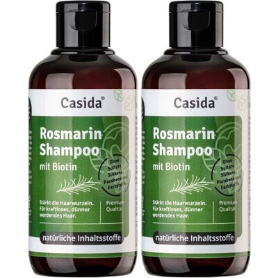 Casida Rosmarin Shampoo mit Biotin 2x 2x200 ml Casida Rosmarin Shampoo mit Biotin 2x 2x200 ml