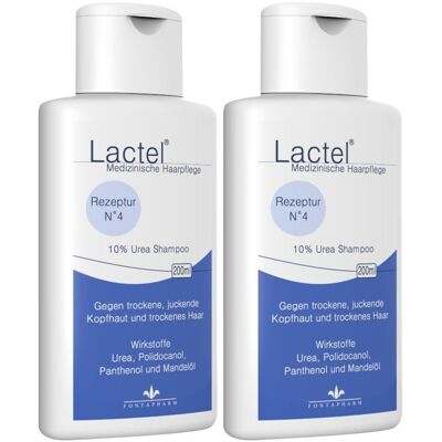 Lactel NR4 Trock Juck Kopf x2 2x200 ml Shampoo Lactel NR4 Trock Juck Kopf x2 2x200 ml Shampoo