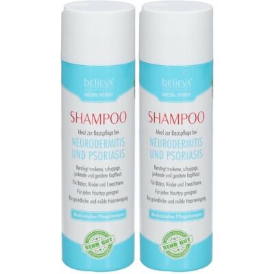 Believa Natural Intensiv Neurodermitis & Psoriasis 2x 2x200 ml Shampoo Believa Natural Intensiv Neurodermitis & Psoriasis 2x 2x200 ml Shampoo