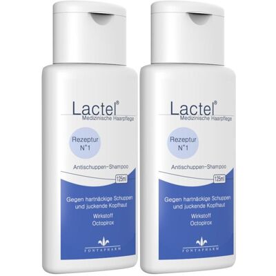 Lactel Nr.1 Schuppen Shampoo 2x 2x125 ml Lactel Nr.1 Schuppen Shampoo 2x 2x125 ml