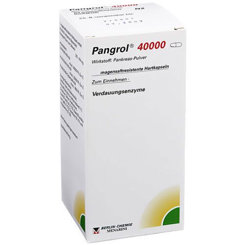 Pangrol 40.000 Hartkps.m.magensaftr.überz.Pell. 50 St Hartkapseln mit magensaftresistent überz. Pellets