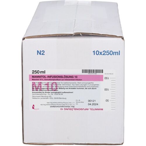 serumwerk bernburg Mannitol Infusionslösung 10 10x250 ml