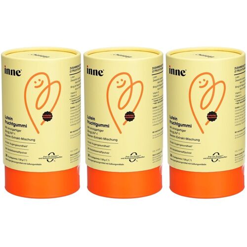 inne® 3x Inne Lutein Fruchtgummi 3x30x4 g Kaudragees