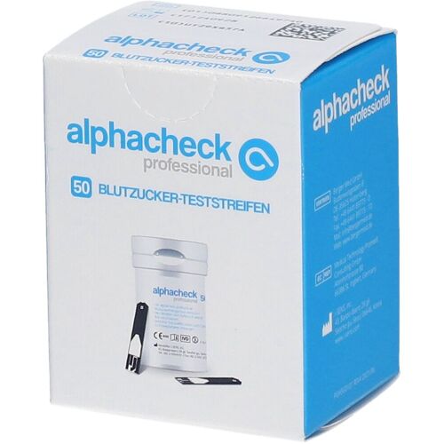 Alphacheck professional Blutzuckerteststreifen 50 St Teststreifen