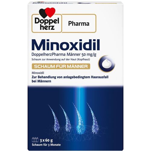 Minoxidil DoppelherzPharma Männer 50 mg/g Schaum 3x60 g