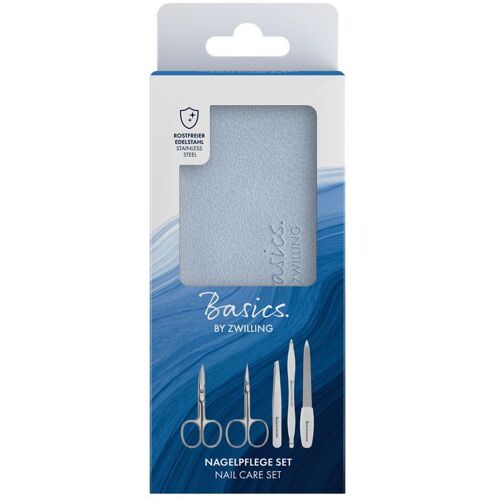 Zwilling Basics Etui Maniküre 5tlg.blau 1 St Pinzette