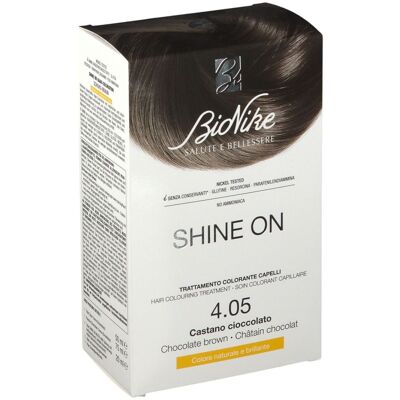 BIONIKE Shine On Haarfärbehandlung - Dauerhafte Farbe 4.05 Schokoladebraun BIONIKE Shine On Haarfärbehandlung - Dauerhafte Farbe 4.05 Schokoladebraun
