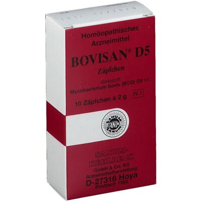 Bovisan D 5 Zäpfchen 10x2 g Suppositorien Bovisan D 5 Zäpfchen 10x2 g Suppositorien