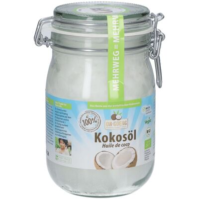 DR. GOERG Bio-Kokosöl 'Bügelglas' 1000 ml Öl DR. GOERG Bio-Kokosöl 'Bügelglas' 1000 ml Öl