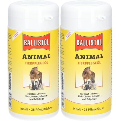 Ballistol animal Pflegetücher Spenderbox vet. 2x 2x28 St Tücher Ballistol animal Pflegetücher Spenderbox vet. 2x 2x28 St Tücher