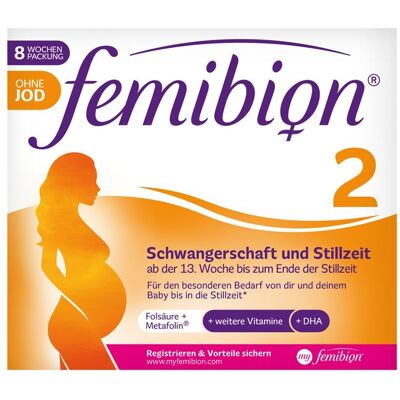 WICK Pharma - Femibion 2 Schwangerschaft & Stillzeit, 120 Kapseln WICK Pharma - Femibion 2 Schwangerschaft & Stillzeit, 120 Kapseln