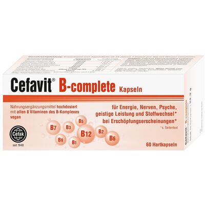 Cefavit B-complete Hartkapseln 60 St Cefavit B-complete Hartkapseln 60 St