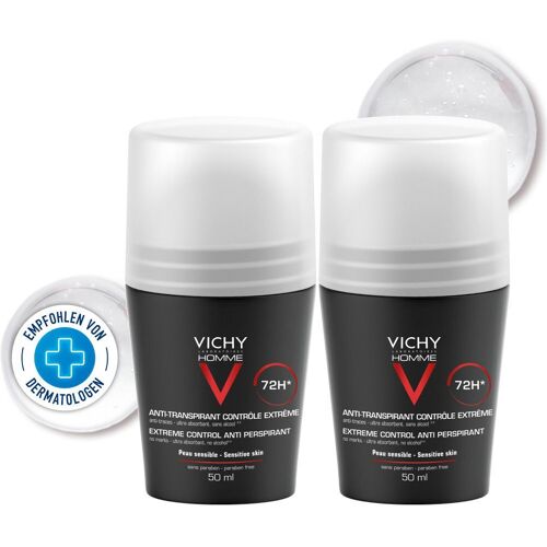 Vichy Homme Deo Roll-on Antitranspirant 72h DP 2x50 ml Roller