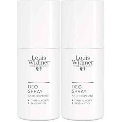 Louis Widmer Widmer Deo Spray Antiperspirant l.P. 2x 2x75 ml Deospray Louis Widmer Widmer Deo Spray Antiperspirant l.P. 2x 2x75 ml Deospray