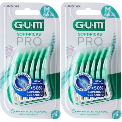 GUM Soft-Picks PRO M x2 2x60 St Zahnbürste GUM Soft-Picks PRO M x2 2x60 St Zahnbürste