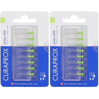 Curaprox CPS 011Pri Refill x2 2x8 St Zahnbürste Curaprox CPS 011Pri Refill x2 2x8 St Zahnbürste