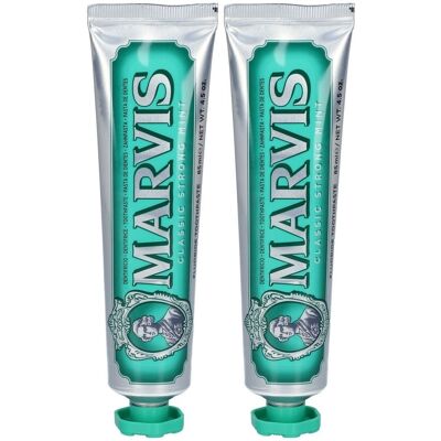 Marvis Toothpaste Classic strong mint 2x 2x85 ml Zahnpasta Marvis Toothpaste Classic strong mint 2x 2x85 ml Zahnpasta