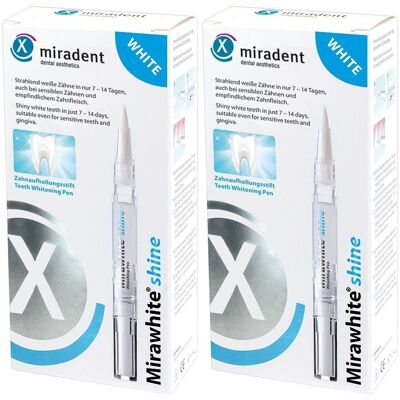Miradent Mirawhite Shine x2 2x1,8 ml Gel Miradent Mirawhite Shine x2 2x1,8 ml Gel