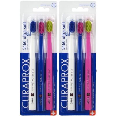 CURAPROx 3ER Cs5460 UL SOF x2 2x3 St Zahnbürste CURAPROx 3ER Cs5460 UL SOF x2 2x3 St Zahnbürste