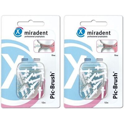 Miradent Picbeb Fein Wei12 x2 2x12 St Zahnbürste Miradent Picbeb Fein Wei12 x2 2x12 St Zahnbürste