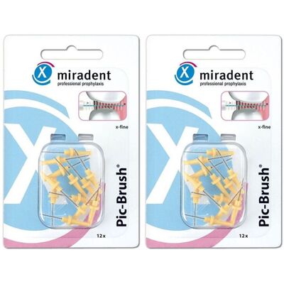 Miradent Picbru xFEI Gel12 x2 2x12 St Zahnbürste Miradent Picbru xFEI Gel12 x2 2x12 St Zahnbürste