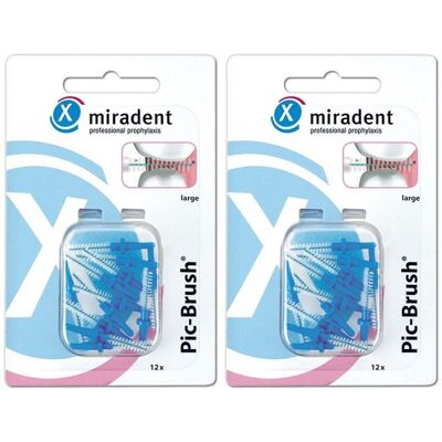 Miradent Picbeb Larg Bla12 x2 2x12 St Zahnbürste Miradent Picbeb Larg Bla12 x2 2x12 St Zahnbürste