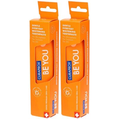 Curaprox be you Zahnpasta Pfirsich+Aprikose orange 2x 2x60 ml Curaprox be you Zahnpasta Pfirsich+Aprikose orange 2x 2x60 ml