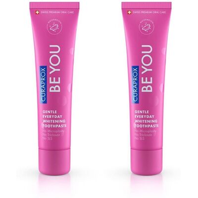 Curaprox be you Zahnpasta Wassermelone rosa 2x 2x60 ml Curaprox be you Zahnpasta Wassermelone rosa 2x 2x60 ml