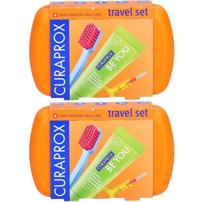 Curaprox Travel-Set orange 2x 2x1 St Curaprox Travel-Set orange 2x 2x1 St