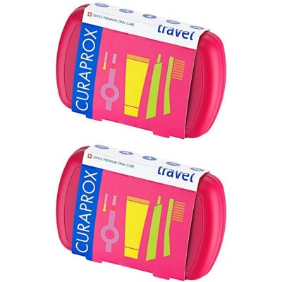 Curaprox Travel-Set rot 2x 2x1 St Curaprox Travel-Set rot 2x 2x1 St