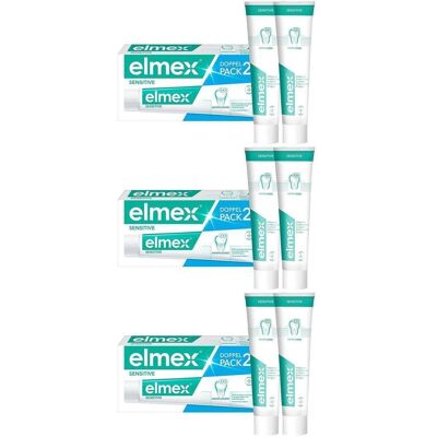 Elmex Sensitive Zahnpasta Doppelpack x3 3x2x75 ml Elmex Sensitive Zahnpasta Doppelpack x3 3x2x75 ml