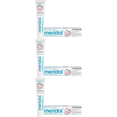 Meridol sanftes Weiß Zahnpasta x3 3x75 ml Meridol sanftes Weiß Zahnpasta x3 3x75 ml